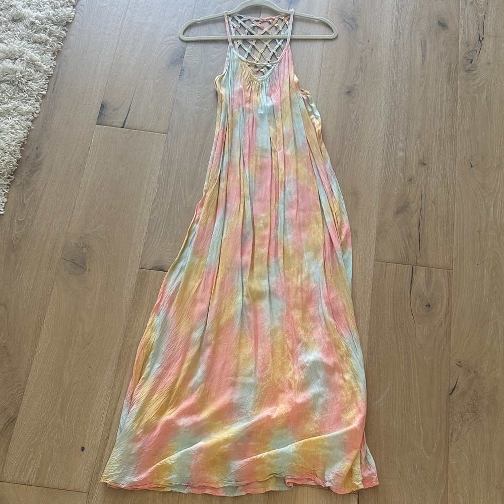 Tiare Hawaii Multicolor Tie-Dye Maxi Dress